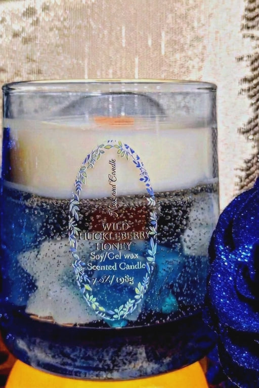 Wild huckleberry honey soy gel beeswax scented candles